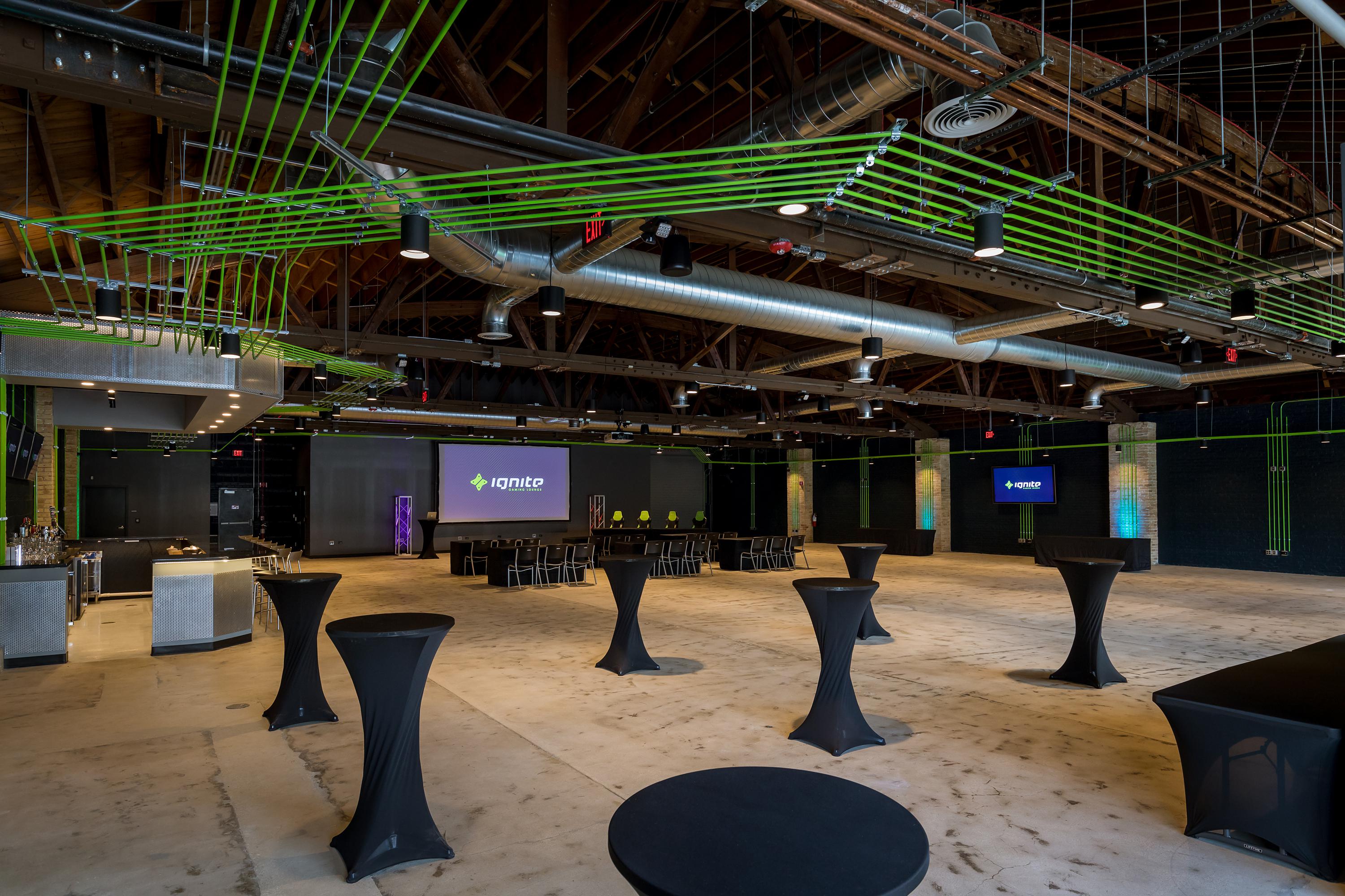 Ignite Gaming Lounge Skokie private dining, rehearsal dinners