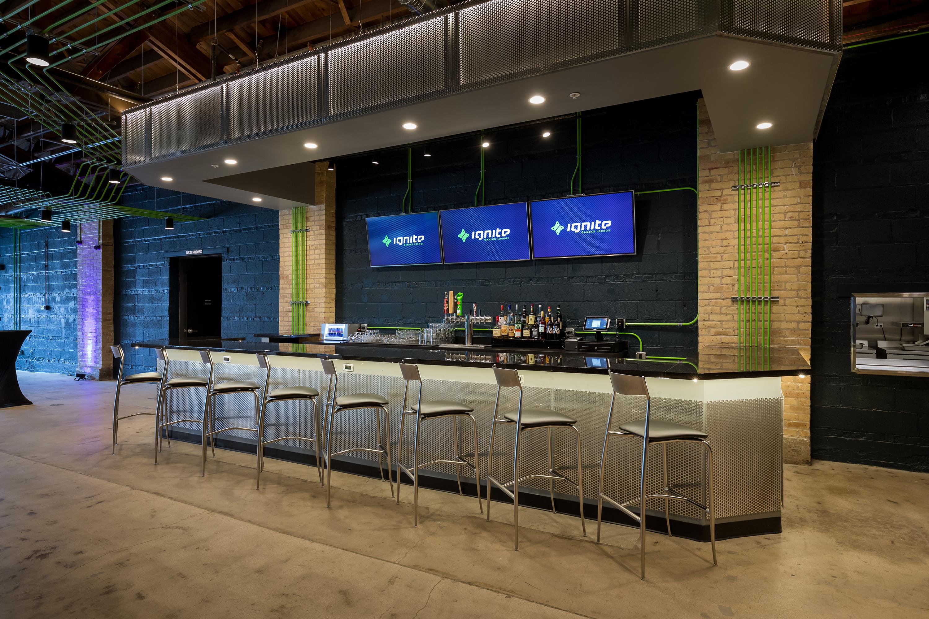 Ignite Gaming Lounge Skokie private dining, rehearsal dinners