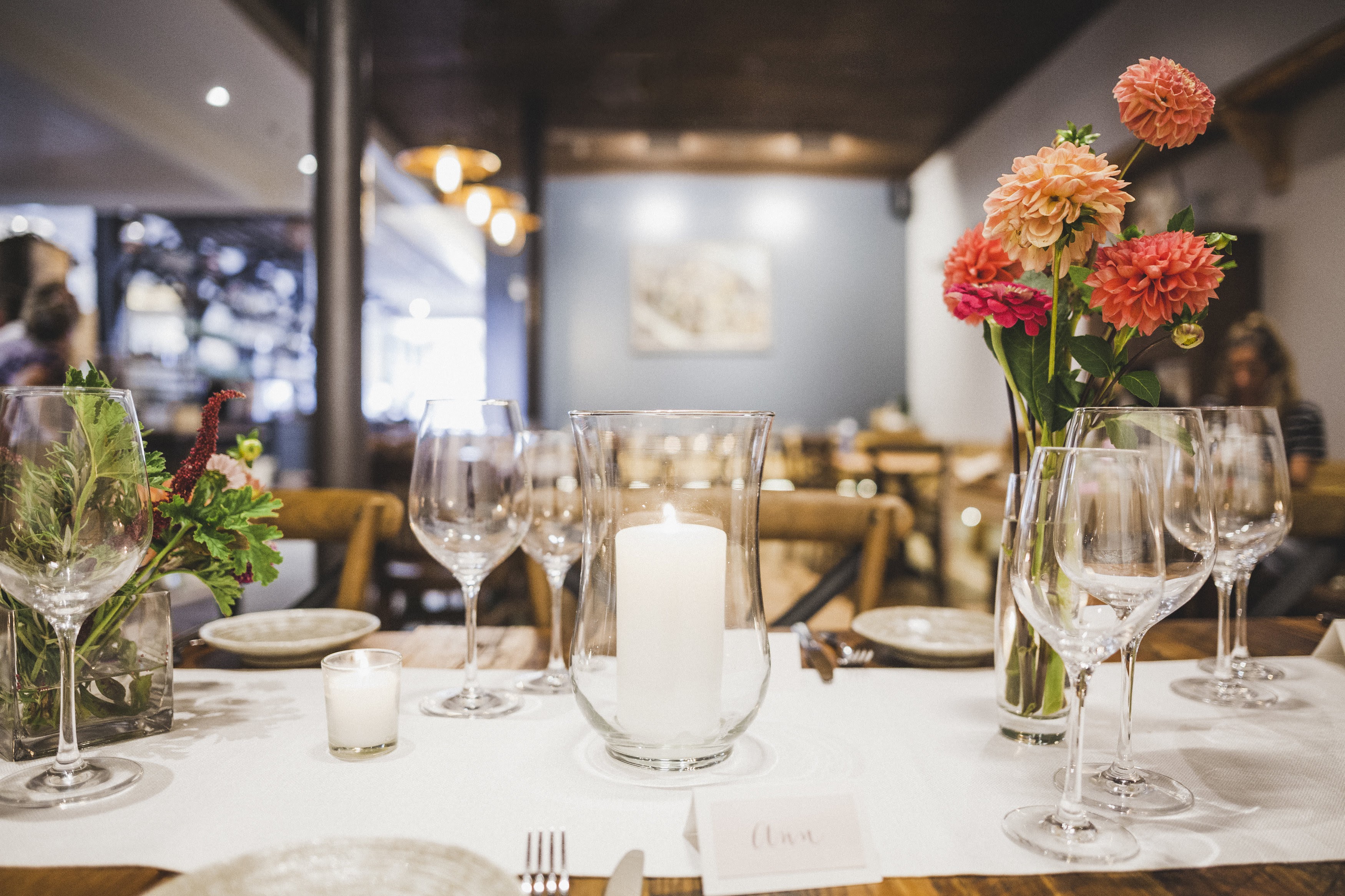 Stoneacre Brasserie Newport private dining, rehearsal dinners