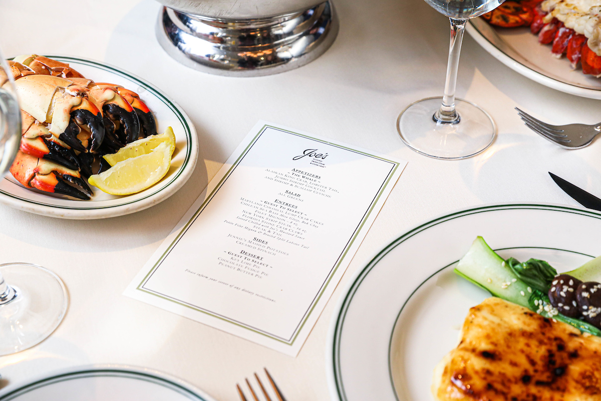 Joe's Seafood, Prime Steak and Stone Crab D.C. Washington private