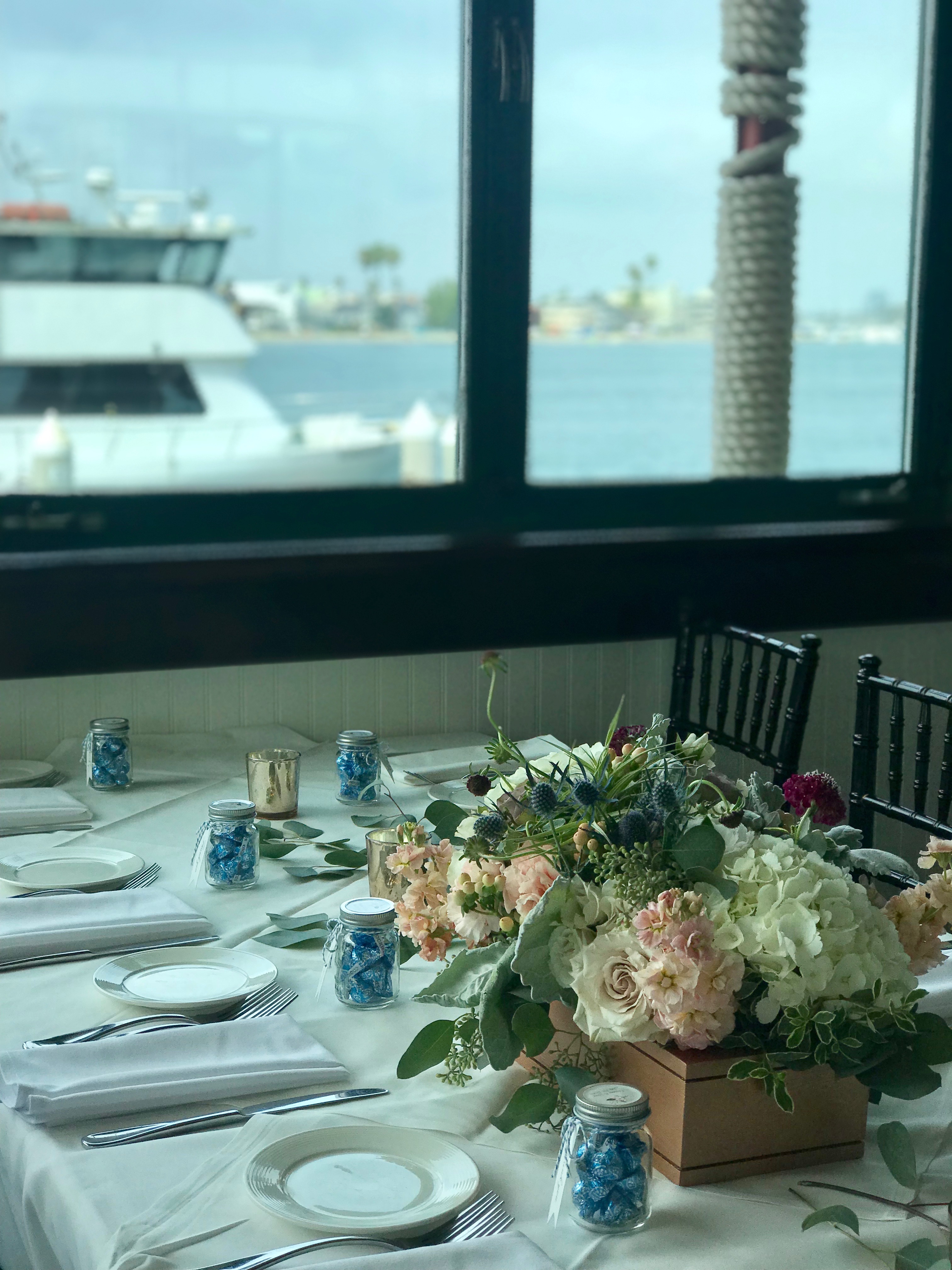 The Boathouse on the Bay Long Beach private dining, rehearsal dinners