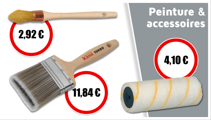 Selection de produits de peinture