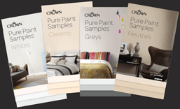 Crown pure paint samples