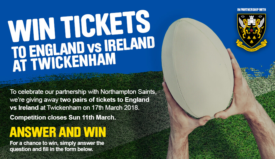 Win England v Ireland Rugby Tickets