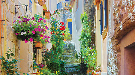 Provence, France - lavender fields and medieval villages