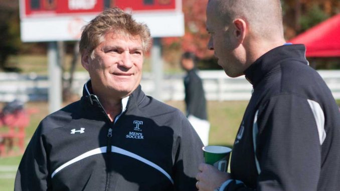 Coach Dave MacWilliams said he believes the A-10 Conference is underrated when it comes to men’s soccer. He said Temple is ready for its Big East move. | PAUL KLEIN / TTN Coach Dave MacWilliams said he believes the A-10 Conference is underrated when it comes to men’s soccer. He said Temple is ready for its Big East move. | PAUL KLEIN / TTN