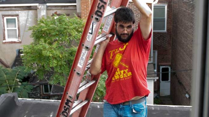 Rick Getts is nearly done constructing his home in Fishtown. The junior began approximately a year ago. ( ABI REIMOLD | TTN ) Rick Getts is nearly done constructing his home in Fishtown. The junior began approximately a year ago. ( ABI REIMOLD | TTN )