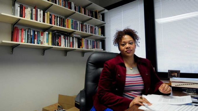 Niambi Carter, a professor in the African-American studies department, graduated from the department in 1999 with her bachelor’s degree. | ABI REIMOLD / TTN