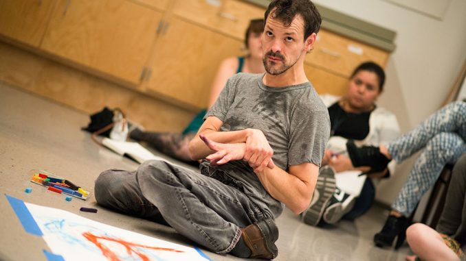 Dan Keplinger showed his personal documentary, “King Gimp,” at Tyler. | Eric Dao TTN Dan Keplinger showed his personal documentary, “King Gimp,” at Tyler. | Eric Dao TTN