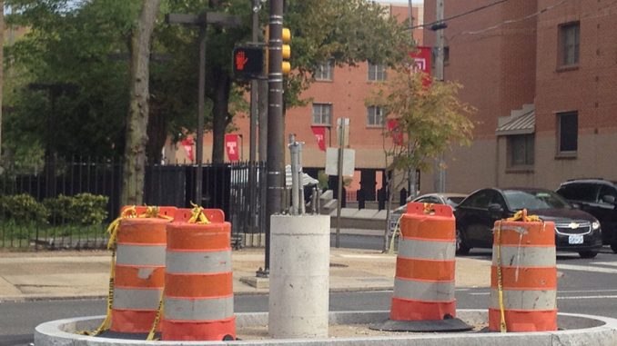The construction stretches from Spring Garden Street to Glenwood Avenue. Marcus McCarthy | TTN