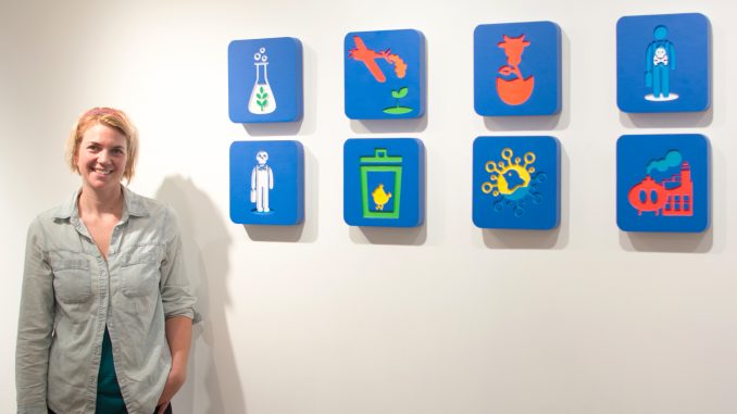 Subsidized Starvation_AE_10.6_Thomas Joyce_08 Abby Elizabeth Schmidt’s set of icons is displayed in “Subsidized Starvation.” | Thomas Joyce TTN