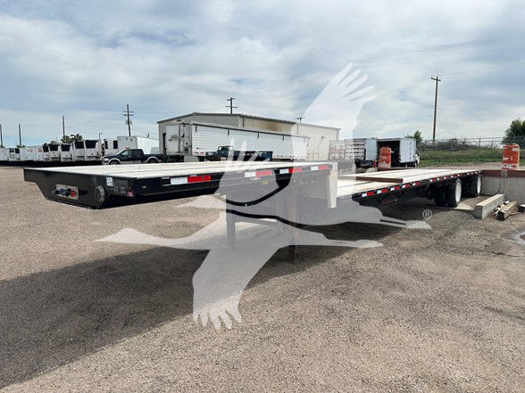 2018 Transcraft 48' STEEL SPREAD AIR DROP DECK, WOOD DECK, SLIDING