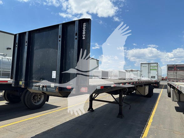 2016 Dorsey 48' AIR RIDE STEEL FLATBED, WOOD DECK, SLIDER