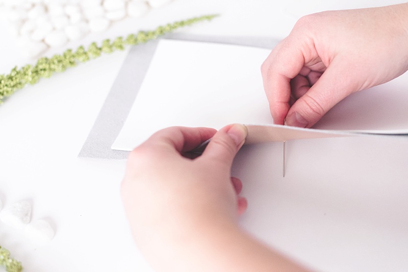 How to do a long stitch to bind a wedding vow book