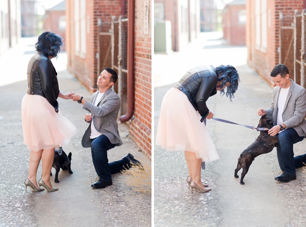 Surprise proposal at Fort Monroe in Hampton Virginia