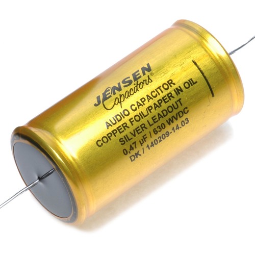Jensen 0.47µf / 630V Copper Foil Paper-In-Oil Silver Lead Aluminum