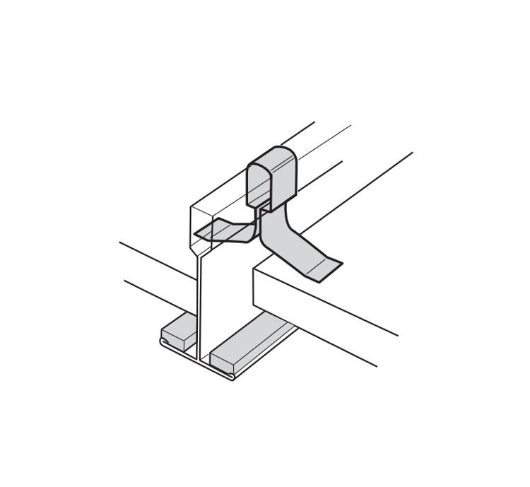 USG Donn Brand Suspension Systems Hold Down Clip L15 at Tucker