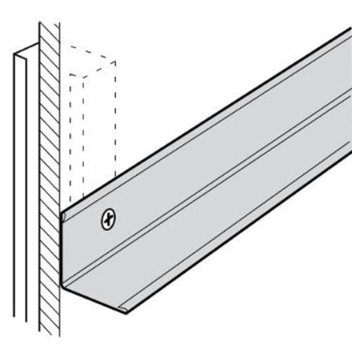 12 ft x 7/8 in x 7/8 in USG Donn Brand Suspension Systems Angle Wall Molding / North Creek Brown