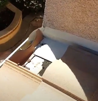 tile removed and not replaced