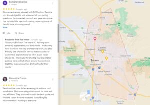 Tucson Roofer DC Roofing gets more 5 star reviews on Google