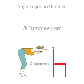 Downward Facing Dog Pose Variation Both Knees Bent Chair ...