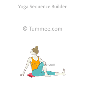 Sage Twist Pose B Yoga (Marichyasana B) | Yoga Sequences ...