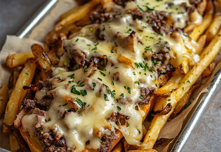 Loaded Cheesesteak Fries