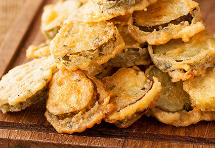 Spicy Fried Pickles