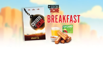 Coyote vs. Acme Breakfast Event