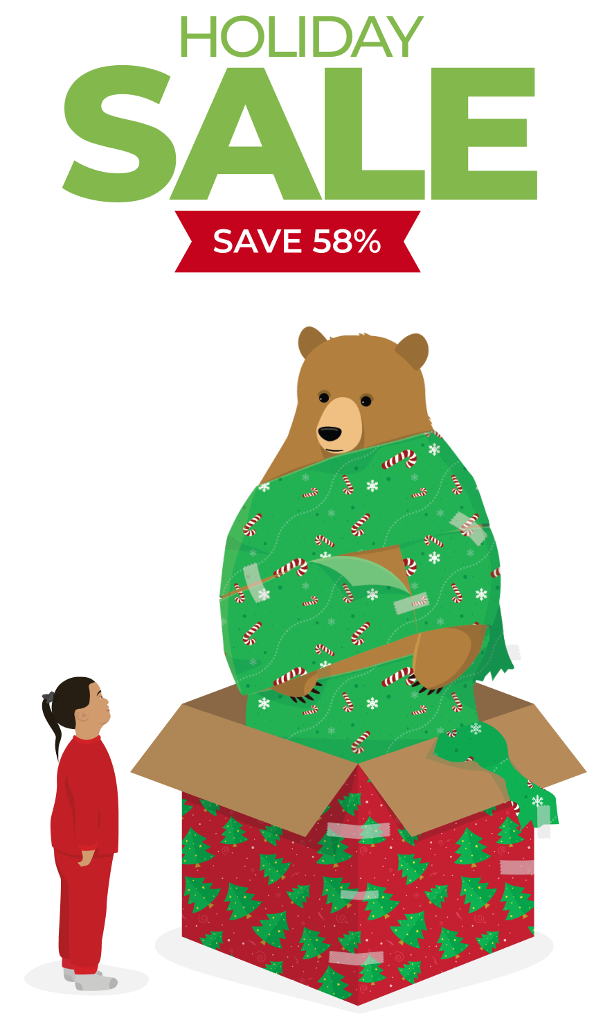 Holiday Sale: Save 58%