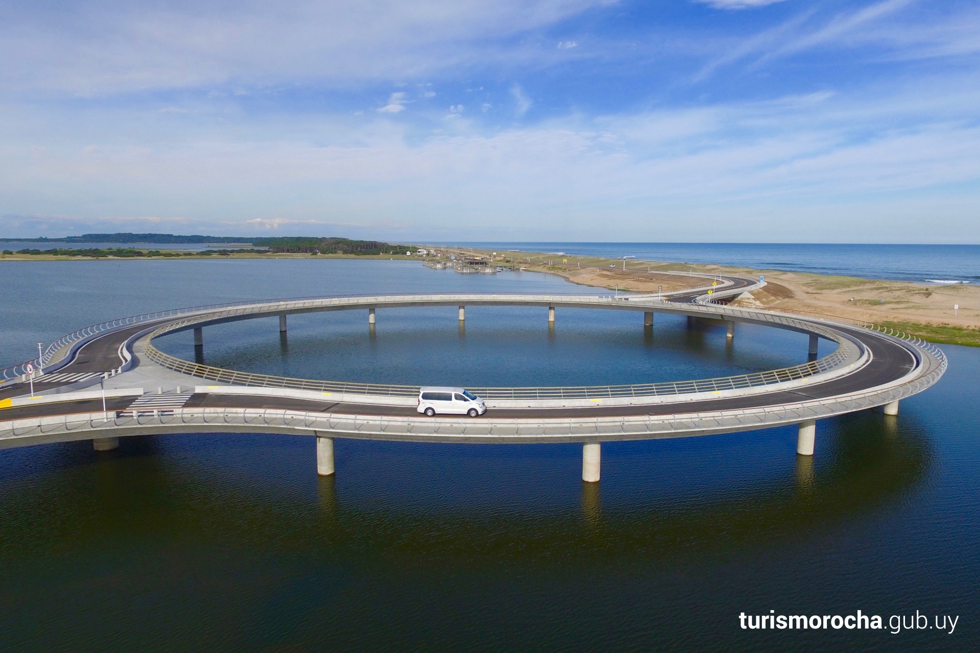 Puente Laguna Garzón, unión entre Rocha y Maldonado, Uruguay