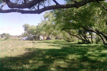 Zona de camping en la Laguna Merín
