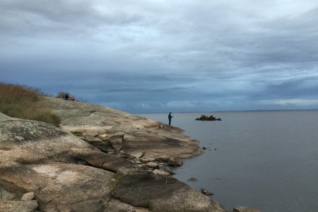 Costa rocosa de la Laguna Negra