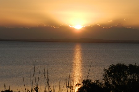 Atardecer sobre la Laguna Negra