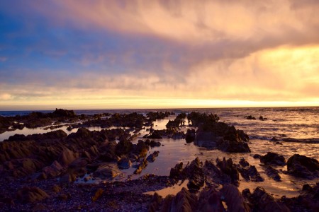 Atardecer en playa El Cabito