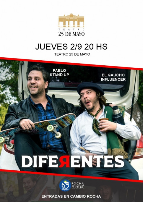 Show del Gaucho Influencer y Pablo Stand Up en el Teatro 25 de Mayo de Rocha