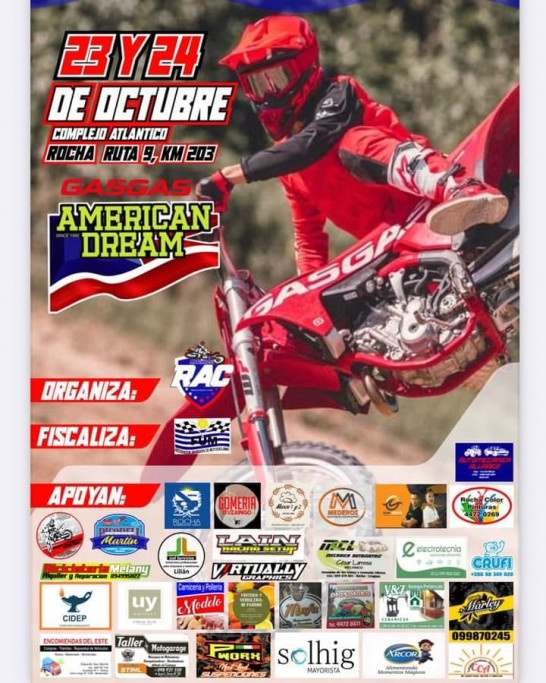 Fin de semana de 4ta fecha Motocross Nacional Uruguayo en Rocha