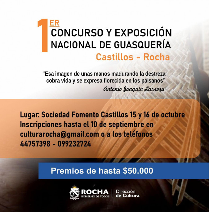 1er Concurso y Exposición de Guasquería en Castillos