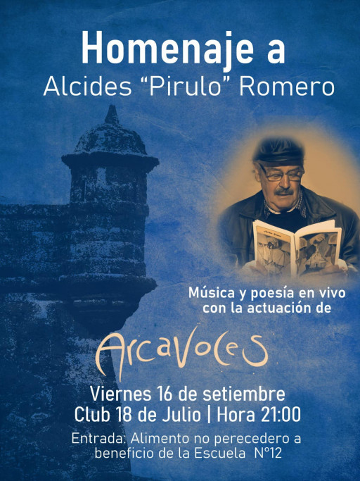 Homenaje a Alcides "Pirulo" Romero en Villa 18 de Julio