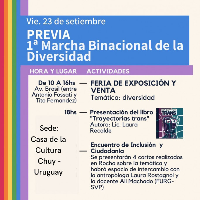 Previa de la 1ra Marcha Binacional de la Diversidad en Chuy / Chuí