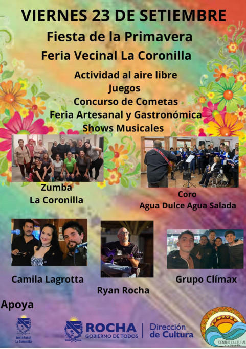 Fiesta de la Primavera 2022 en La Coronilla: música en vivo, actividades al aire libre, concursos