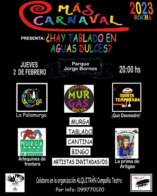 Más Carnaval presenta "¿Hay tablado en Aguas Dulces?" en el Parque Jorge Bornes