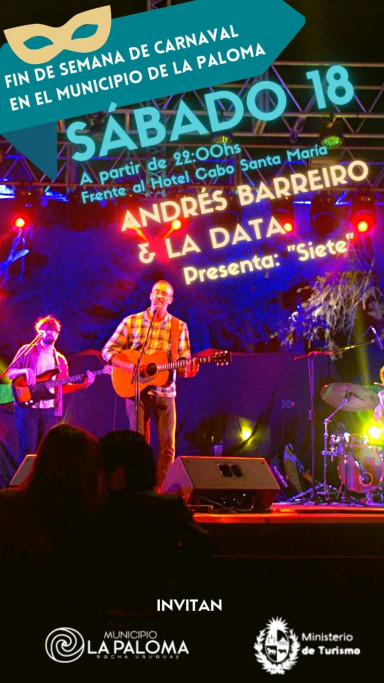 Andrés Barreiro & La Nata presentan "Siete" celebrando el Carnaval 2023 en La Paloma