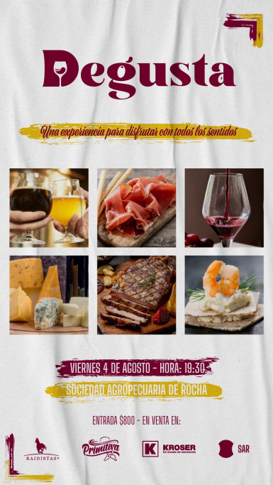 2da edición de Degusta en la Sociedad Agropecuaria de Rocha: vinos y sabores locales