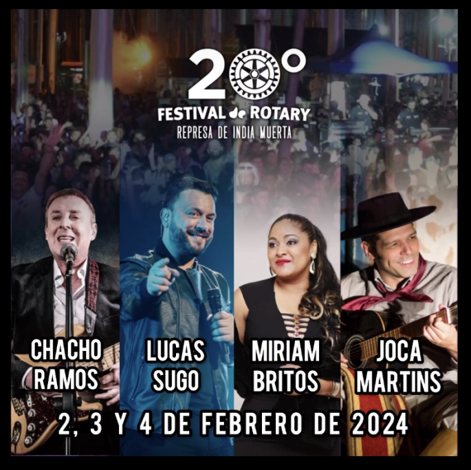 20° Festival de Rotary 2024 en Lascano, música, la cultura y la naturaleza en un entorno excepcional