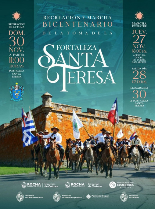 Toma de la Fortaleza y Marcha Ecuestre del Bicentenario: Santa Teresa será escenario de la recreación de un hecho histórico