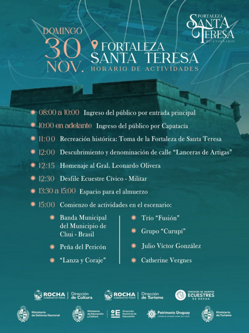 Toma de la Fortaleza y Marcha Ecuestre del Bicentenario: Santa Teresa será escenario de la recreación de un hecho histórico