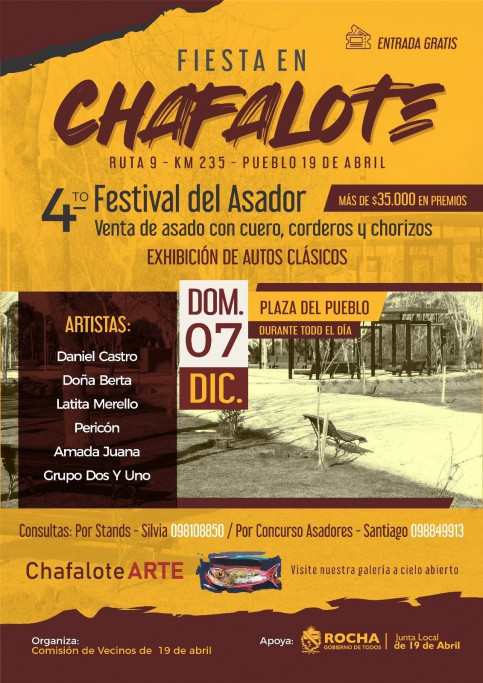 Festival del Asador 2025 en 19 de Abril – Tradición y sabor en Rocha