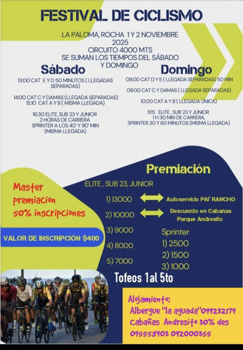 Festival de Ciclismo en La Paloma