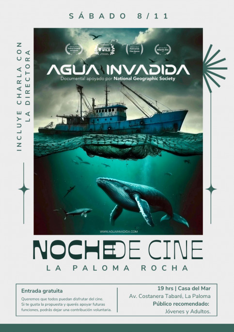 Proyección del documental “Agua Invadida” en La Paloma